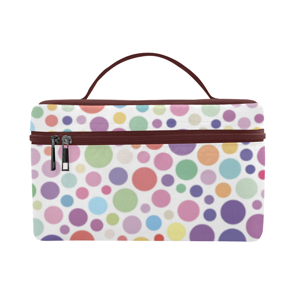 Colorful dot pattern Cosmetic Bag/Large (Model 1658)