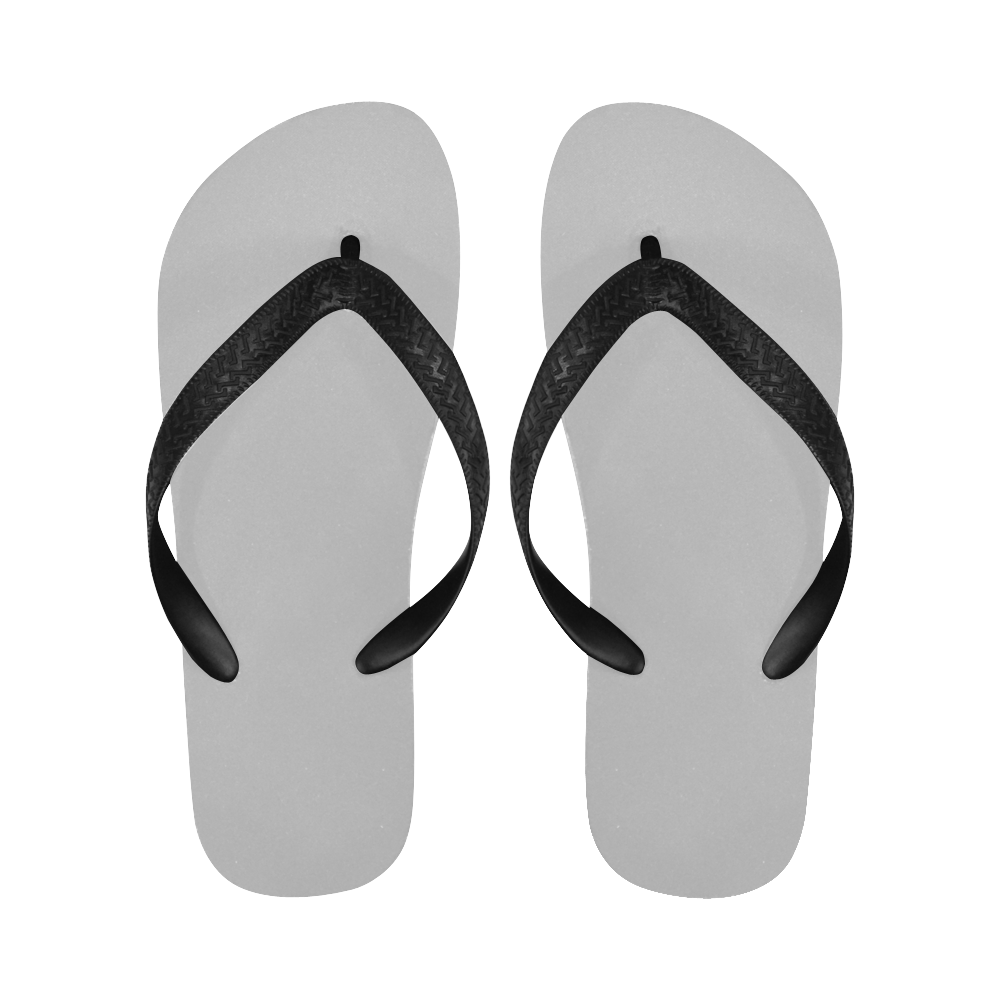 color silver Flip Flops for Men/Women (Model 040)