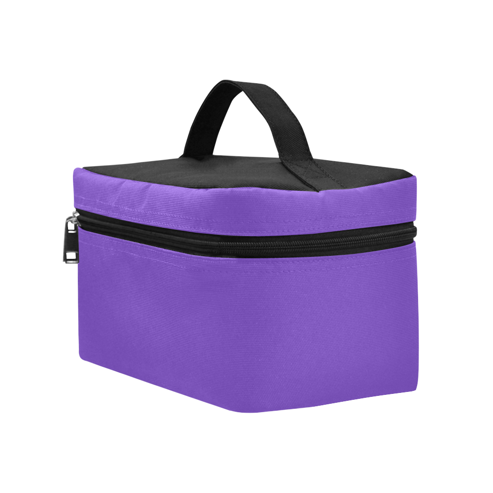 Basic Purple Solid Color Cosmetic Bag/Large (Model 1658)