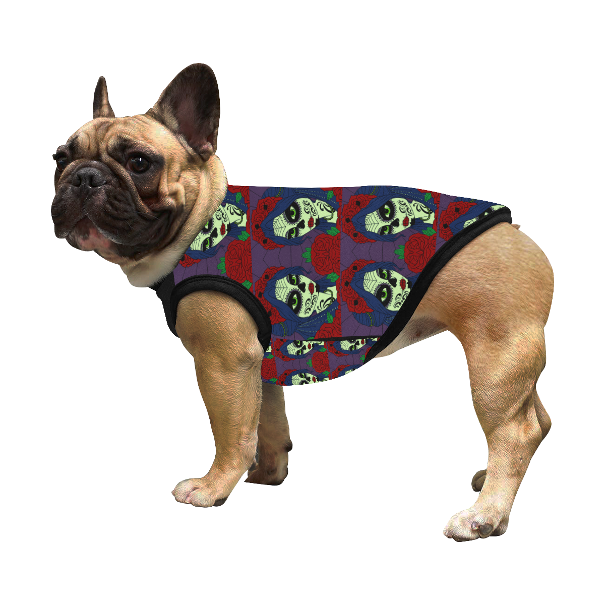 sickly sugarskull dog coat All Over Print Pet Tank Top