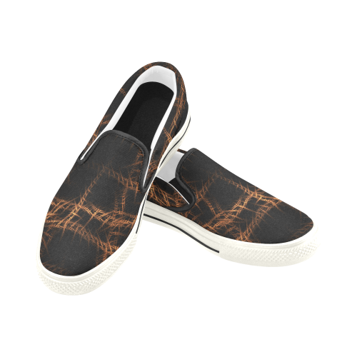 Trapped Men's Slip-on Canvas Shoes (Model 019)