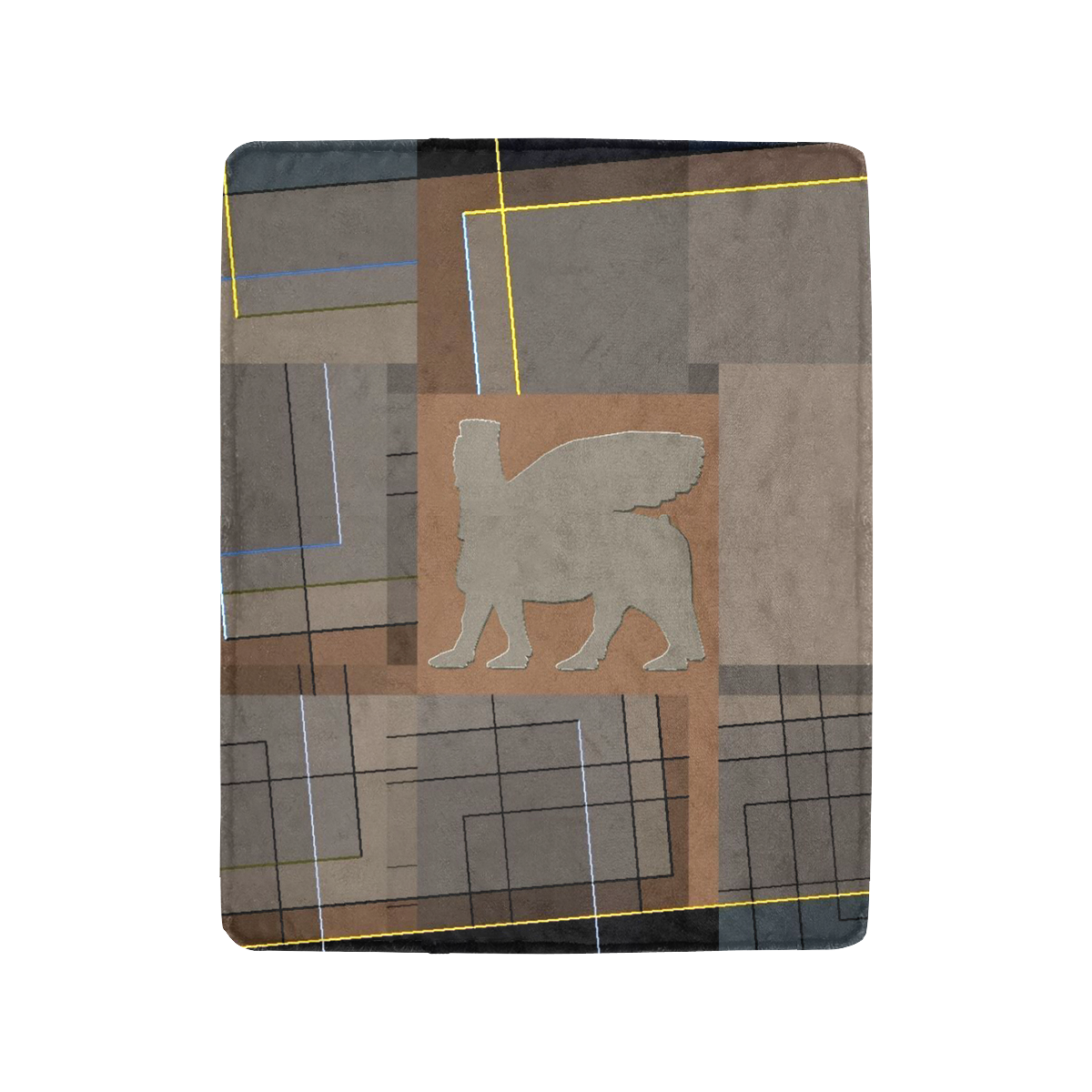 Abstract Winged bull Art Ultra-Soft Micro Fleece Blanket 40"x50"