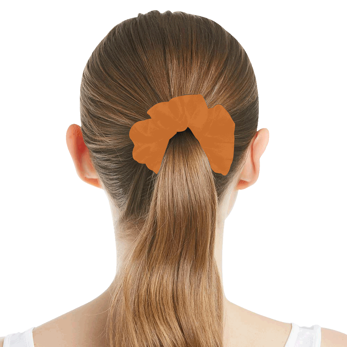 color chocolate All Over Print Hair Scrunchie