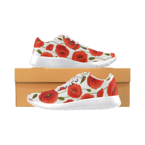 Poppy Pattern Women’s Running Shoes (Model 020)
