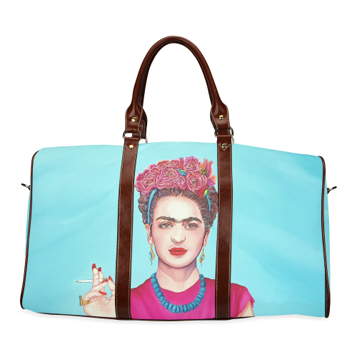 FRIDA IN THE PINK Waterproof Travel Bag/Small (Model 1639)