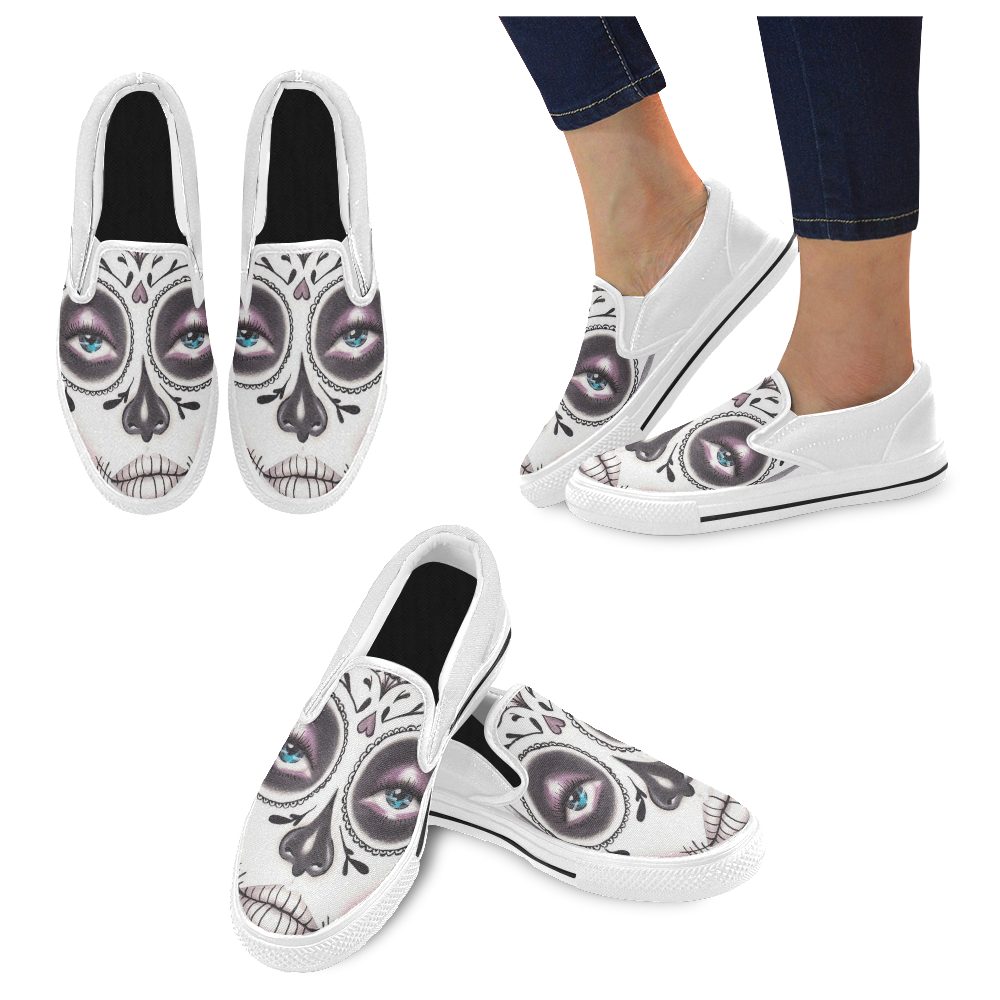Catrina Women's Unusual Slip-on Canvas Shoes (Model 019)