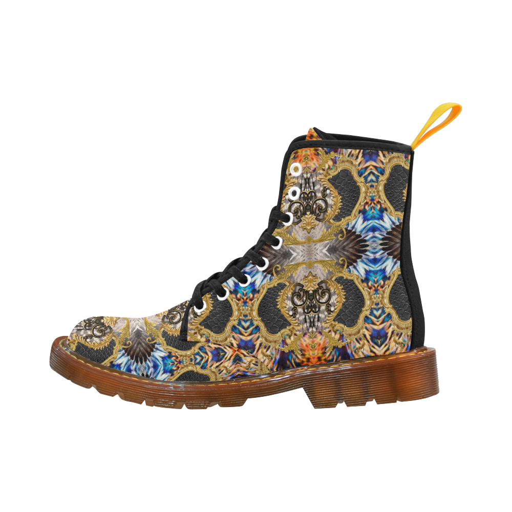 Luxury Abstract Design Martin Boots For Men Model 1203H