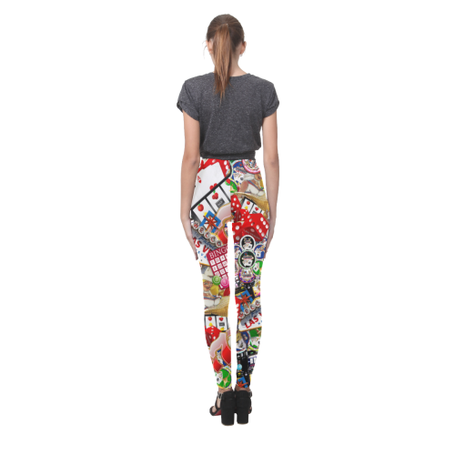 Gamblers Delight - Las Vegas Icons Cassandra Women's Leggings (Model L01)