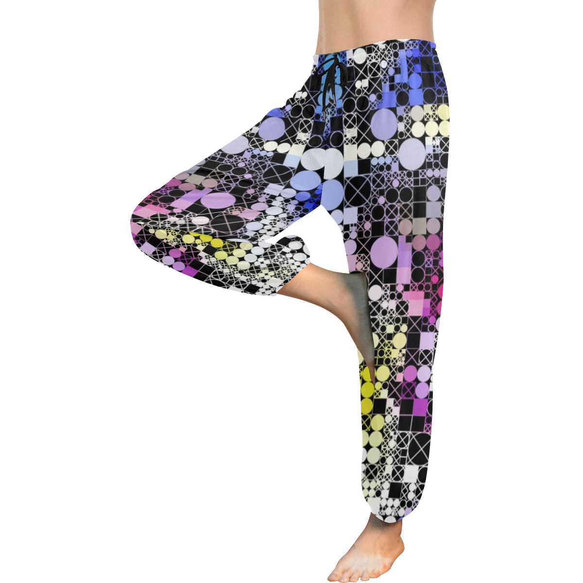 funny mix of shapes  by JamColors Women's All Over Print Harem Pants (Model L18)