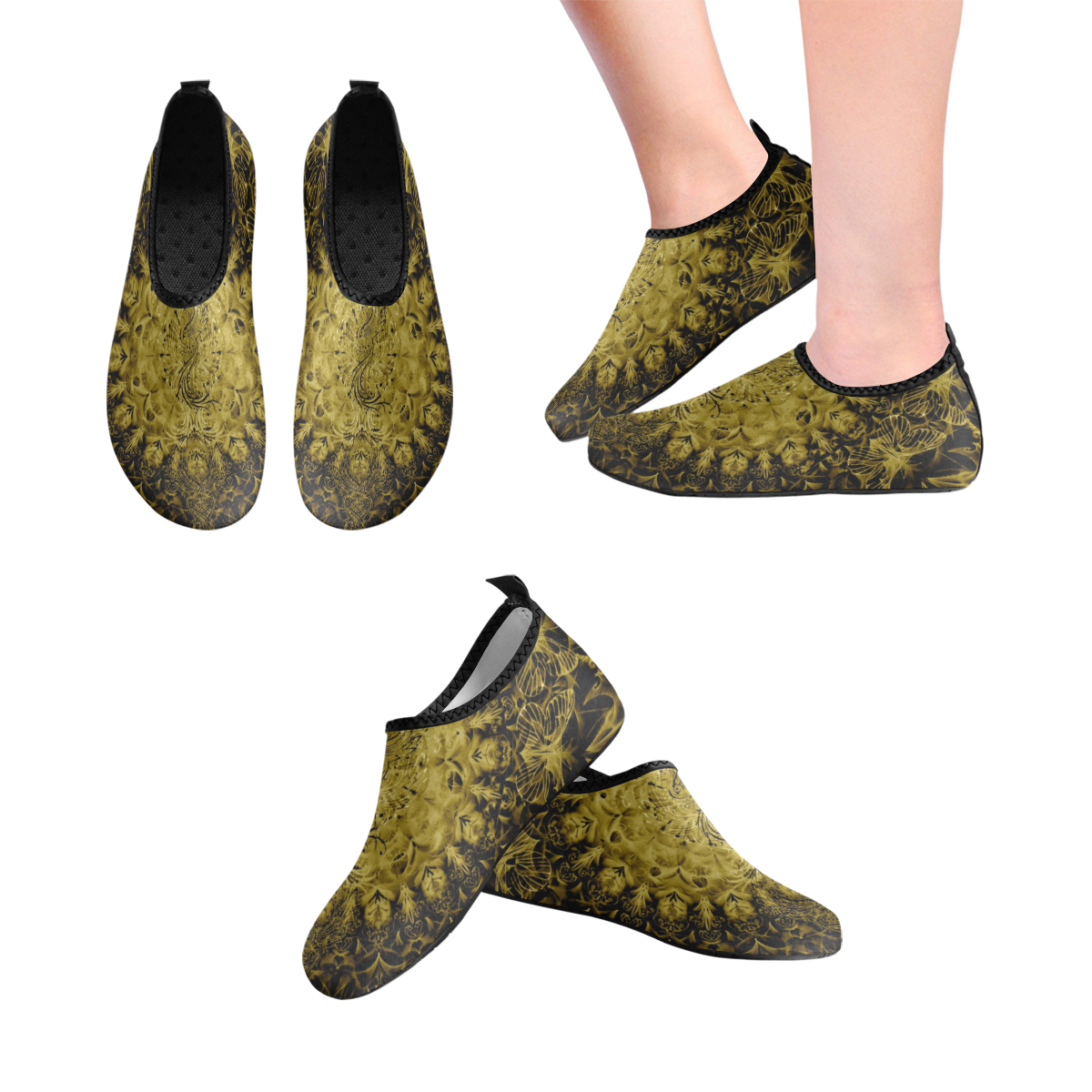 petales 11 Women's Slip-On Water Shoes (Model 056)