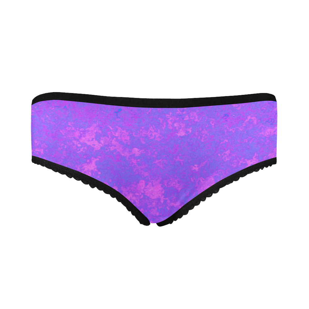 Blue/Purple/Pink Abstract Women's All Over Print Classic Briefs (Model L13)