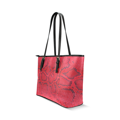 SNAKE LEATHER 6 Leather Tote Bag/Small (Model 1640)
