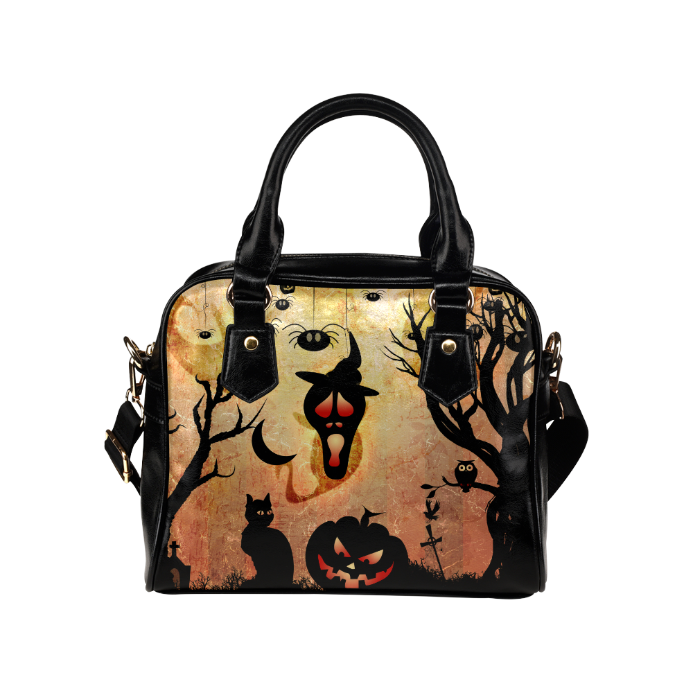 Funny halloween design Shoulder Handbag (Model 1634)