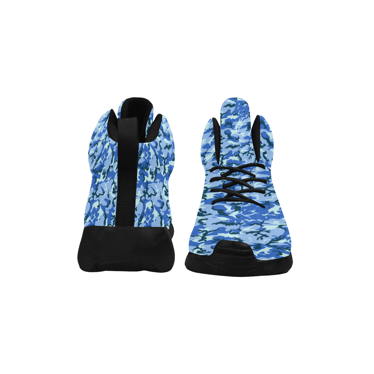 Woodland Blue Camouflage Women's Chukka Training Shoes/Large Size (Model 57502)