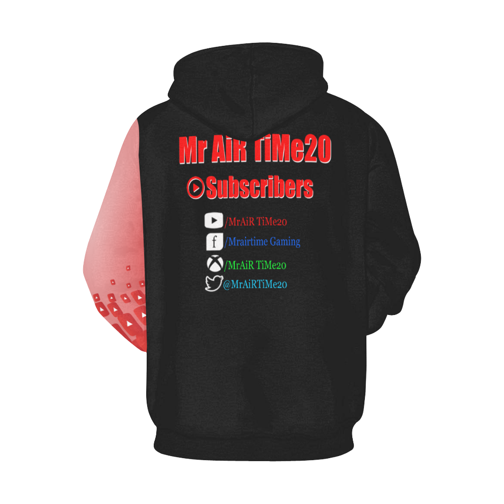 3D AirTime HOODIE All Over Print Hoodie for Men/Large Size (USA Size) (Model H13)