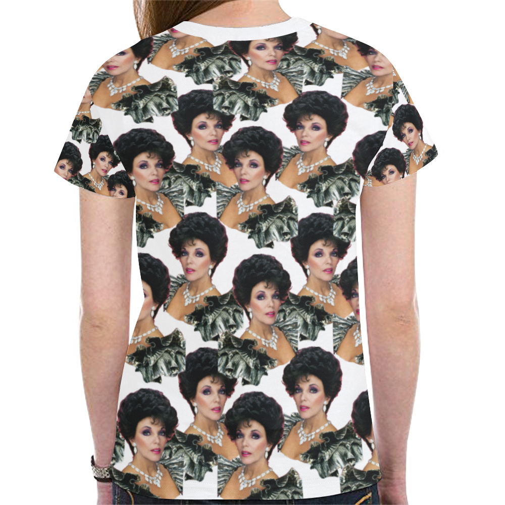 joan x 4 dbl New All Over Print T-shirt for Women (Model T45)