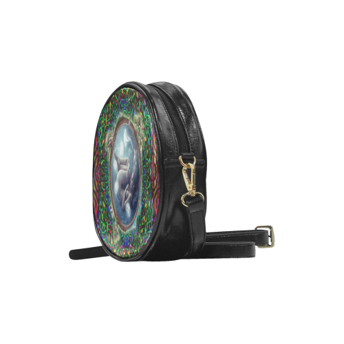 Celtic Cosmic Essence Darkstar Round Sling Bag (Model 1647)