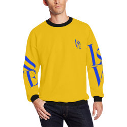Love All Over Print Crewneck Sweatshirt for Men (Model H18)