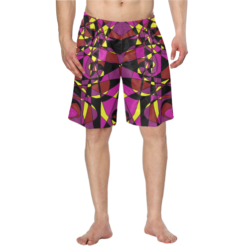 Multicolor Abstract Design S2020 Men's Swim Trunk (Model L21)