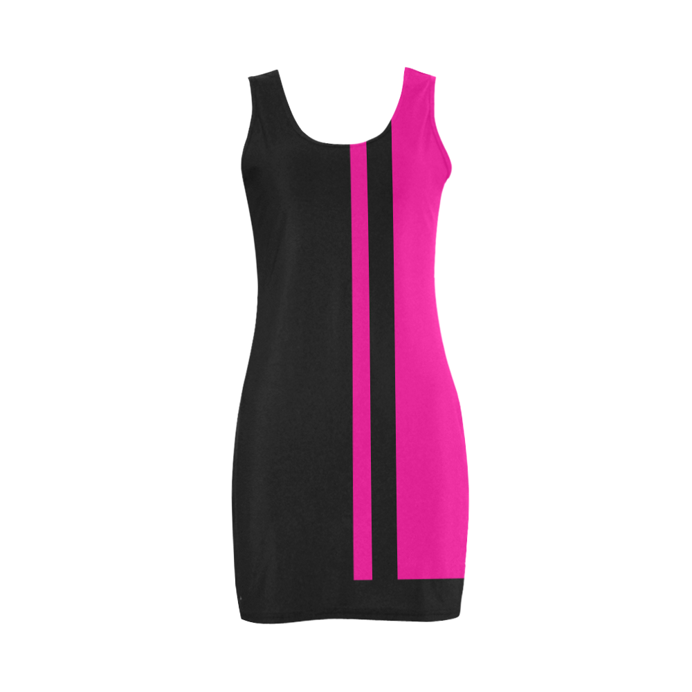 Pink and Black Rule Medea Vest Dress (Model D06)