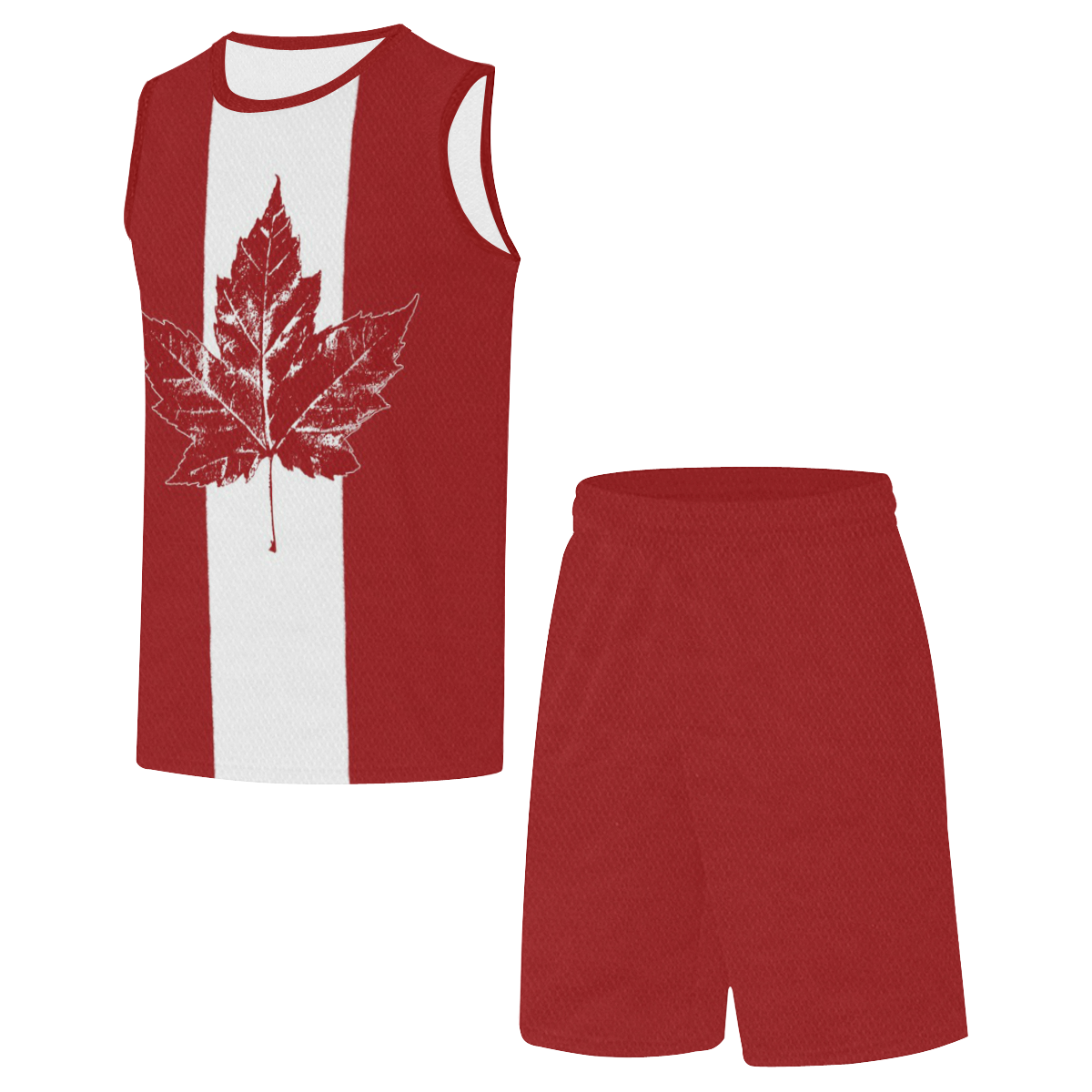 Cool Canada Basketball Uniforms Retro All Over Print Basketball Uniform