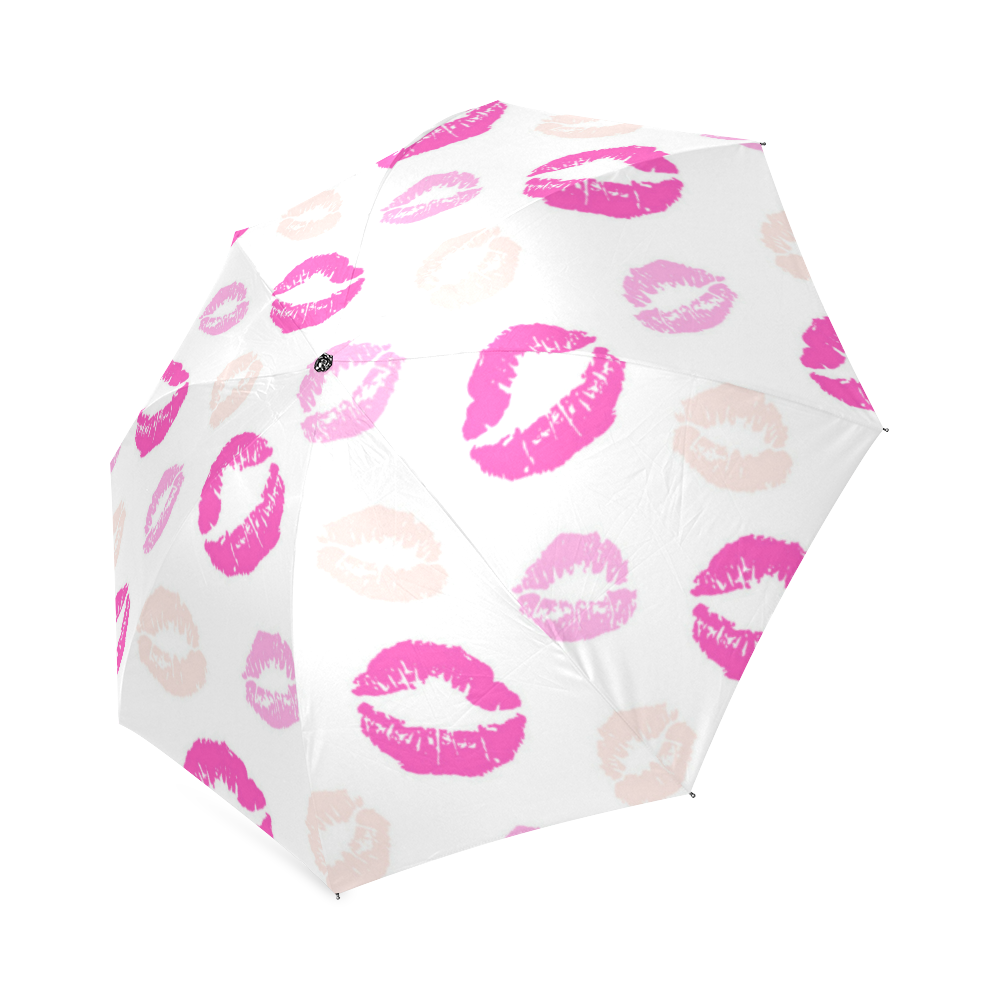 Pink Lips Foldable Umbrella (Model U01)
