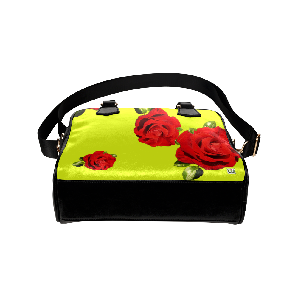 Fairlings Delight's Floral Luxury Collection- Red Rose Shoulder Handbag 53086h17 Shoulder Handbag (Model 1634)