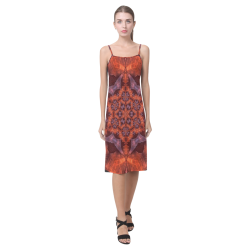 Abstract flower Alcestis Slip Dress (Model D05)