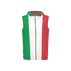 Flag_of_Italy All Over Print Sleeveless Zip Up Hoodie for Women (Model H16)