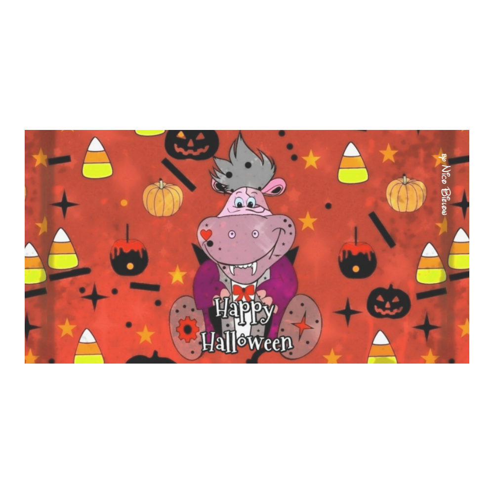 Halloween Hippo by Nico Bielow Custom Ceramic Mug (15OZ)
