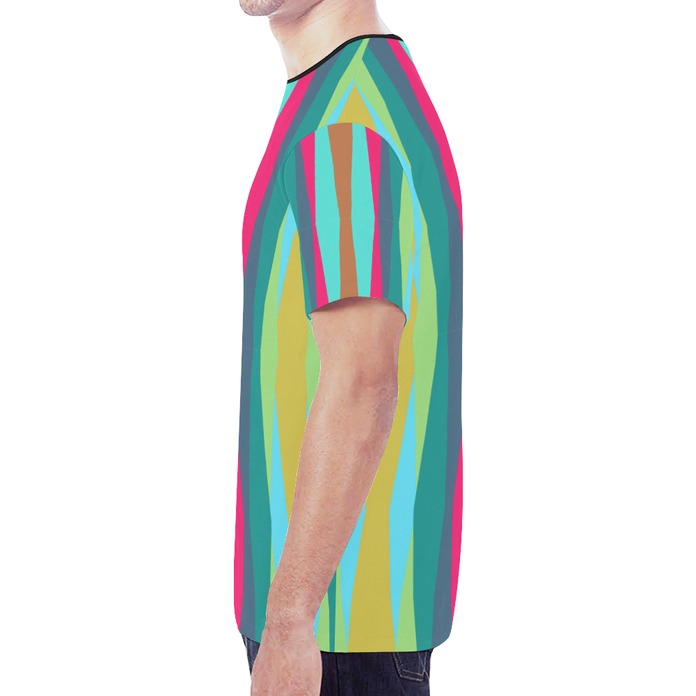 random colors 2 New All Over Print T-shirt for Men (Model T45)