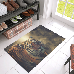 Tiger Tiger Eyes Burning Bright Azalea Doormat 30" x 18" (Sponge Material)