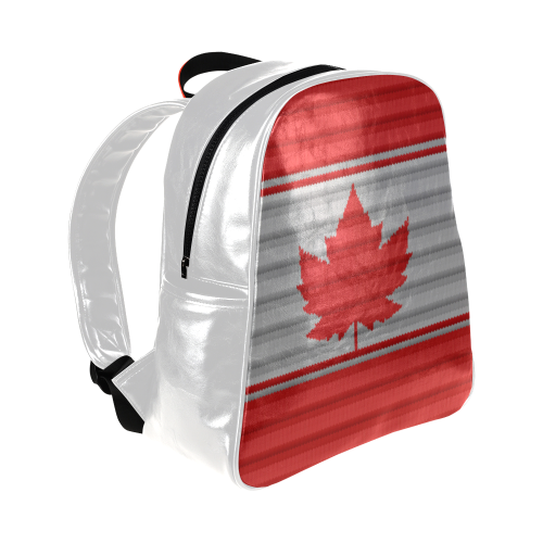 Canada Winter Print Backpack Multi-Pockets Backpack (Model 1636)