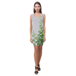 Vines, climbing plant watercolor Medea Vest Dress (Model D06)