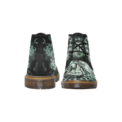 Amazing tigers Women's Canvas Chukka Boots (Model 2402-1)