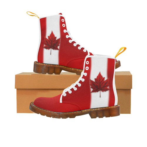 Canada Flag Boots Classic Canada Martin Boots For Women Model 1203H