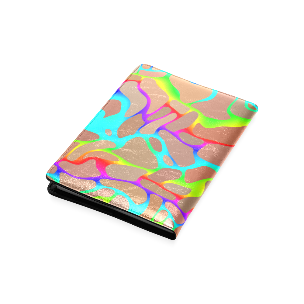 Colorful wavy shapes Custom NoteBook A5