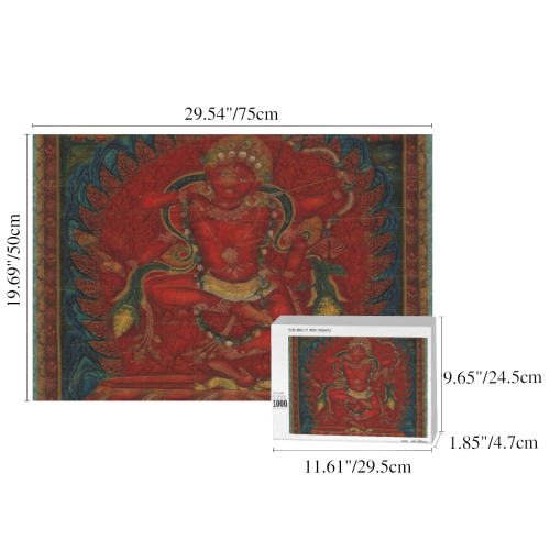 Kurukulla From Tibetan Buddhism 1000-Piece Wooden Photo Puzzles