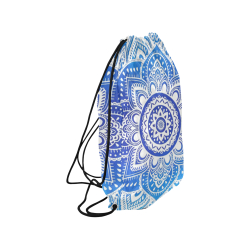 MANDALA LOTUS FLOWER Small Drawstring Bag Model 1604 (Twin Sides) 11"(W) * 17.7"(H)