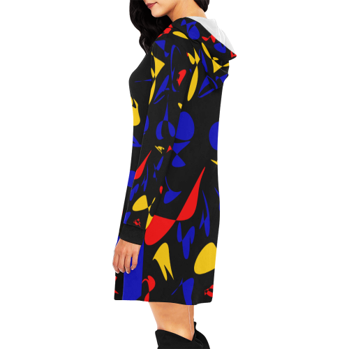 zappwaits fantastic 1 All Over Print Hoodie Mini Dress (Model H27)