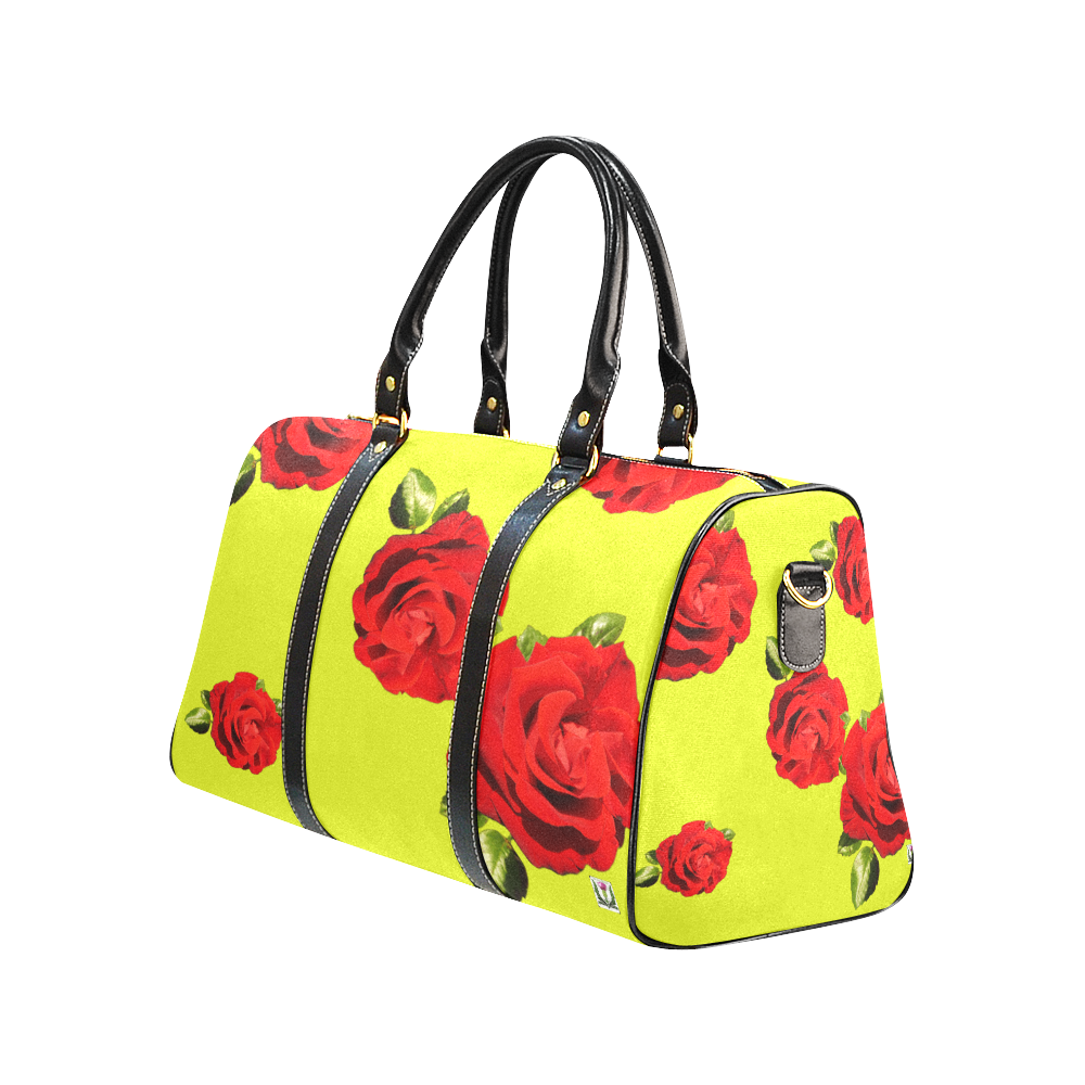 Fairlings Delight's Floral Luxury Collection- Red Rose Waterproof Travel Bag/Large 53086d17 New Waterproof Travel Bag/Large (Model 1639)