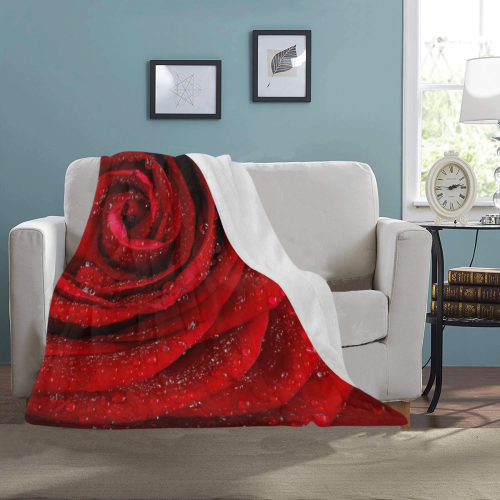 Red rosa Ultra-Soft Micro Fleece Blanket 40"x50"