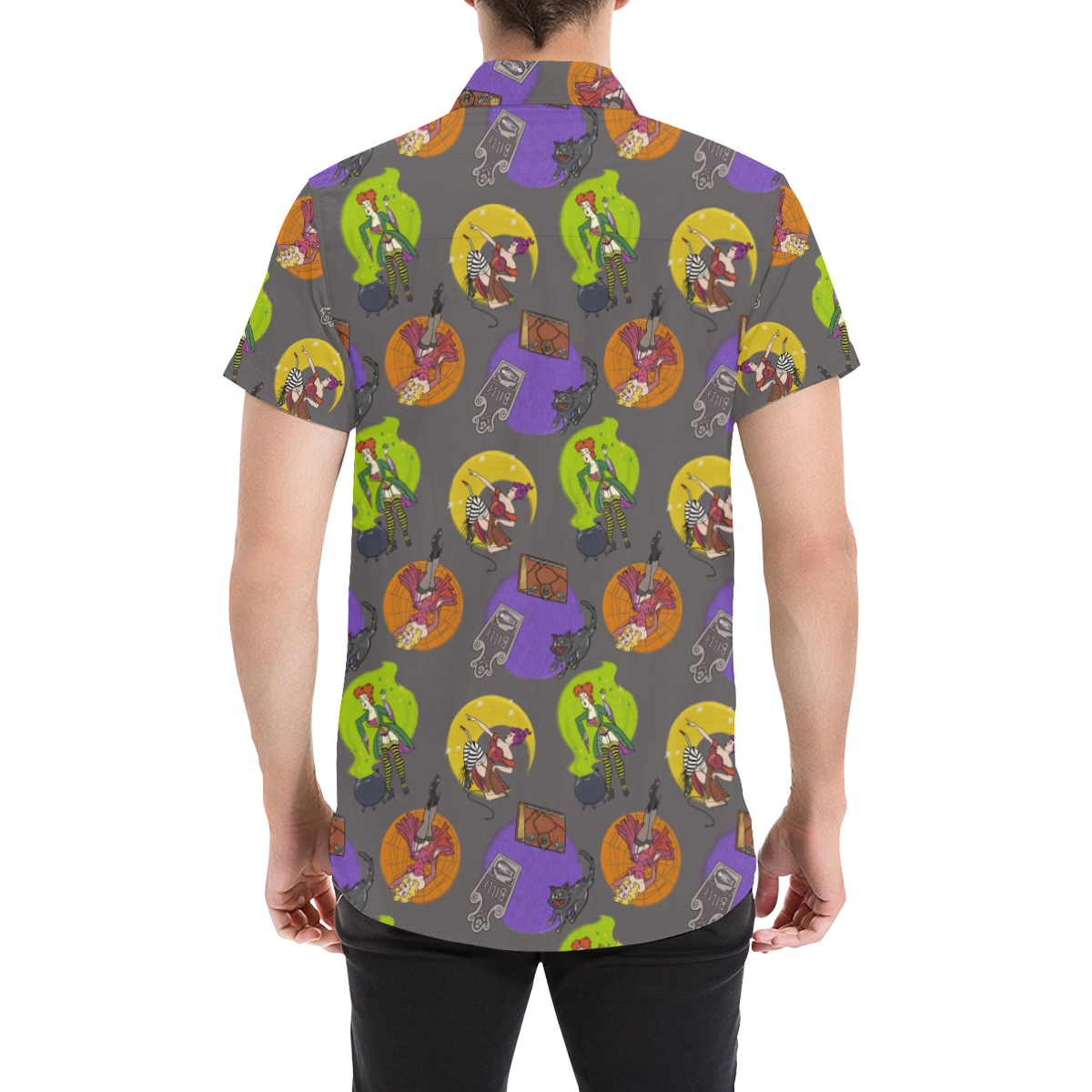 Pin-Up Witches Men's All Over Print Short Sleeve Shirt (Model T53)