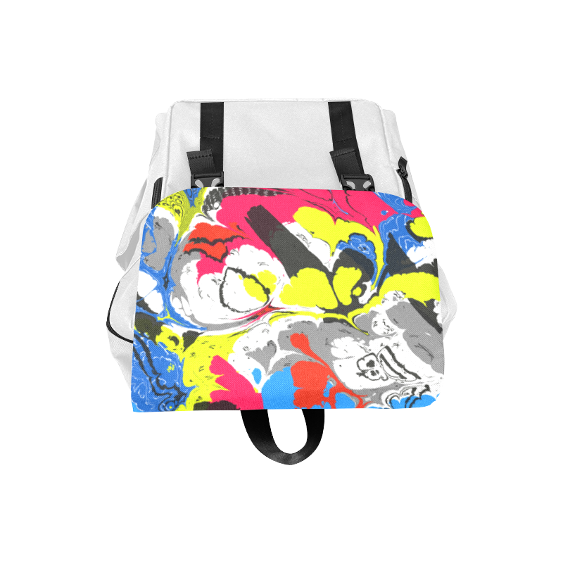 Colorful distorted shapes2 Casual Shoulders Backpack (Model 1623)