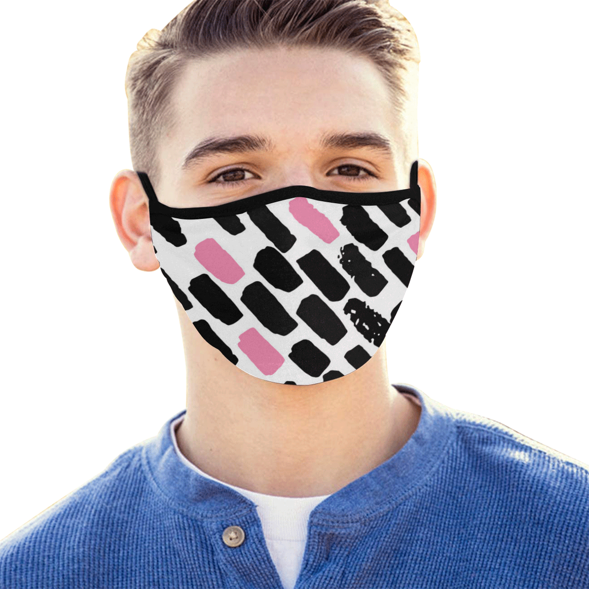 OB DOTS pink B Mouth Mask