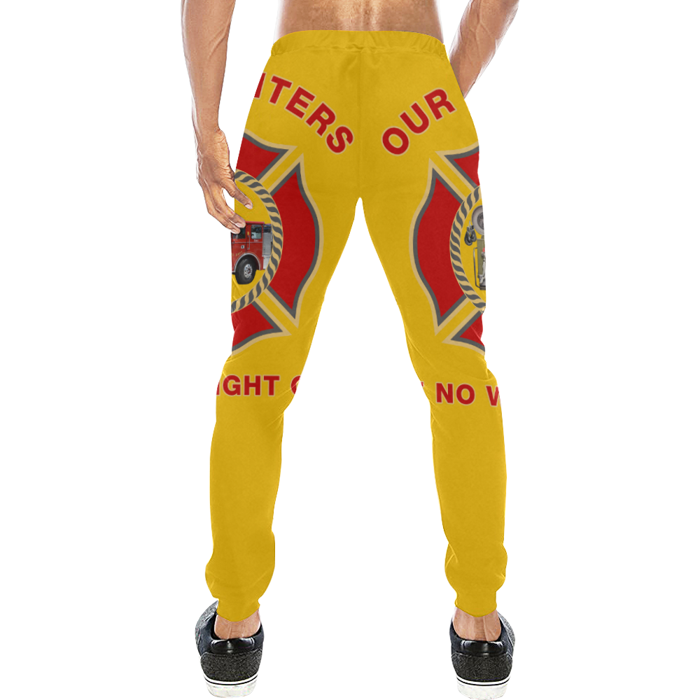 WEighting For A Fire Men's All Over Print Sweatpants (Model L11)