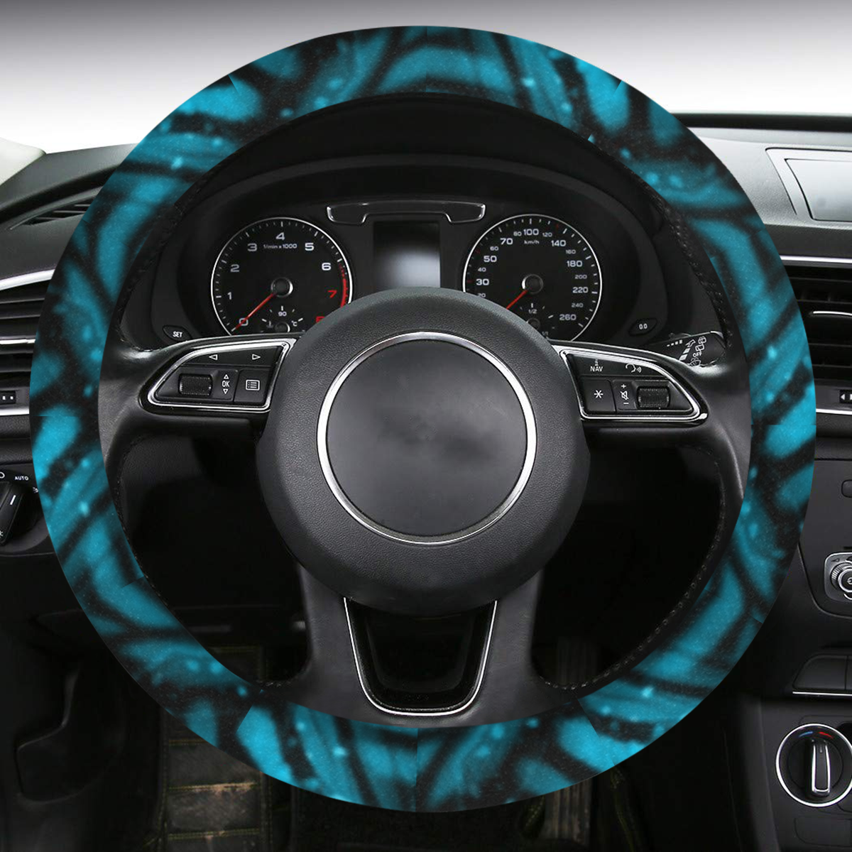 Butterfly Wing Steering Wheel Cover with Anti-Slip Insert