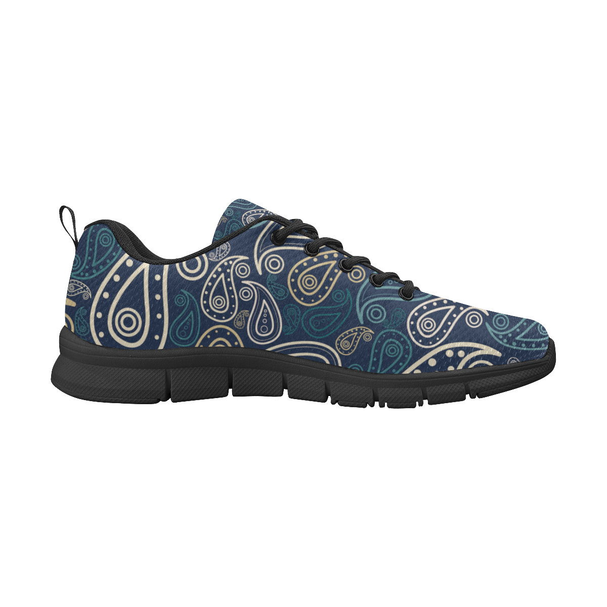 paisley illustration Men's Breathable Running Shoes (Model 055)