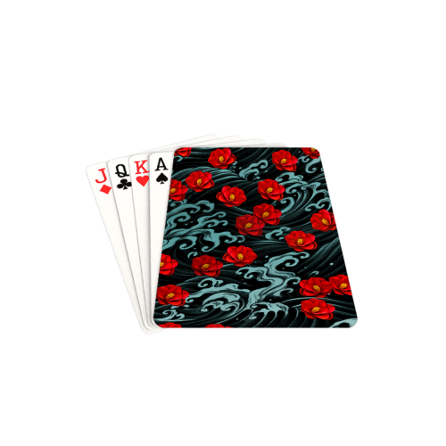 Kurosawa Camillia Playing Cards 2.5"x3.5"