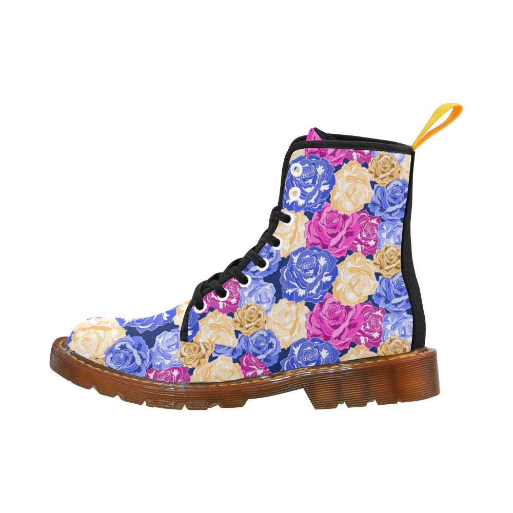 Floral pattern Martin Boots For Women Model 1203H